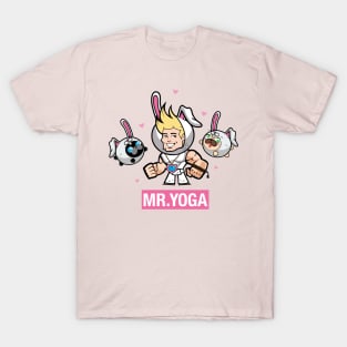 Mr. Yoga and the pugs Easter T-Shirt